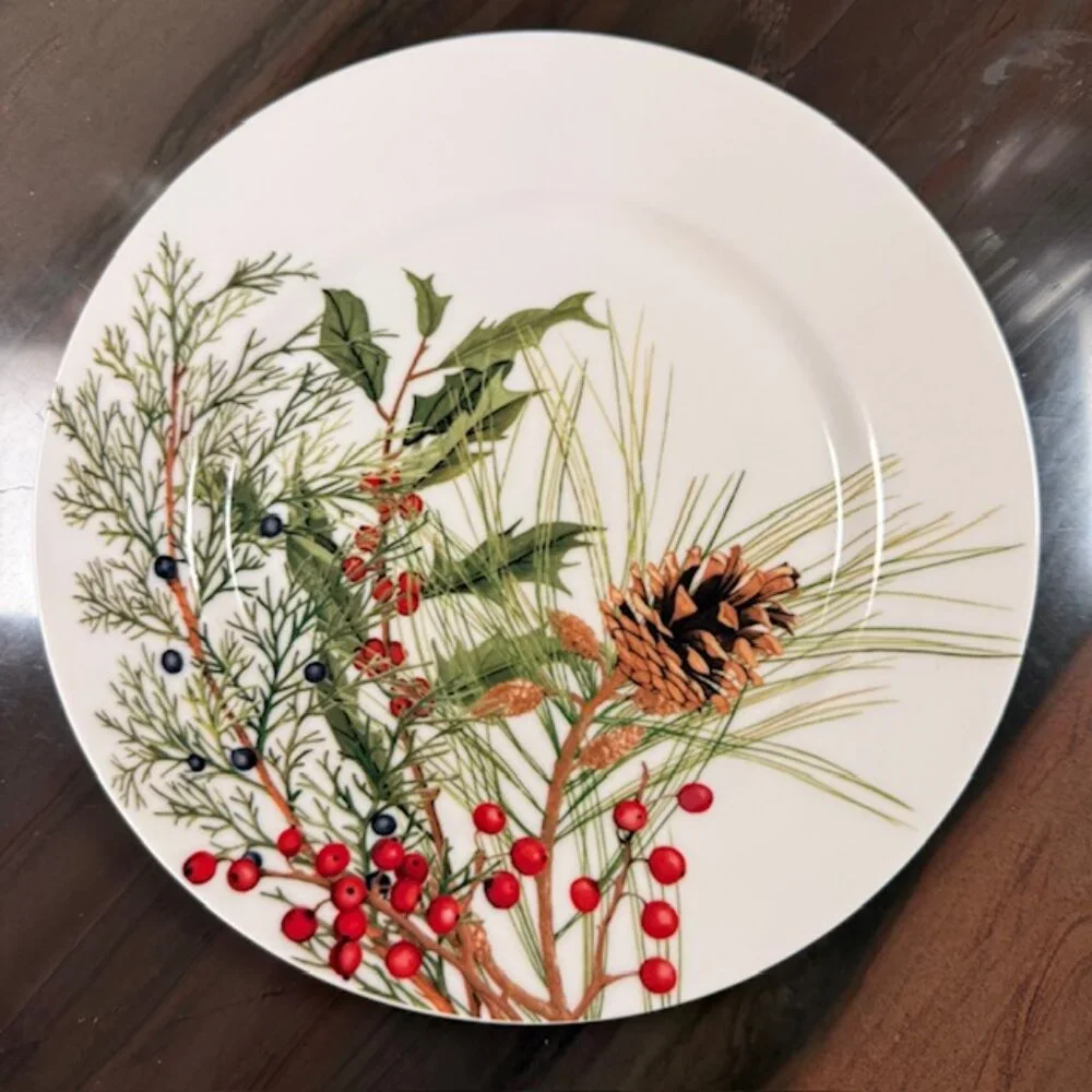 William Sonoma holiday plate ~9 inches in diameter. Excellent condition
